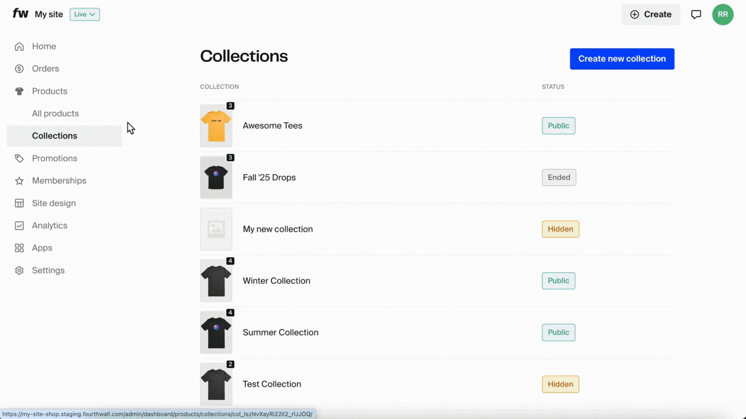 GIF - FW - Arrange products in Collection.gif