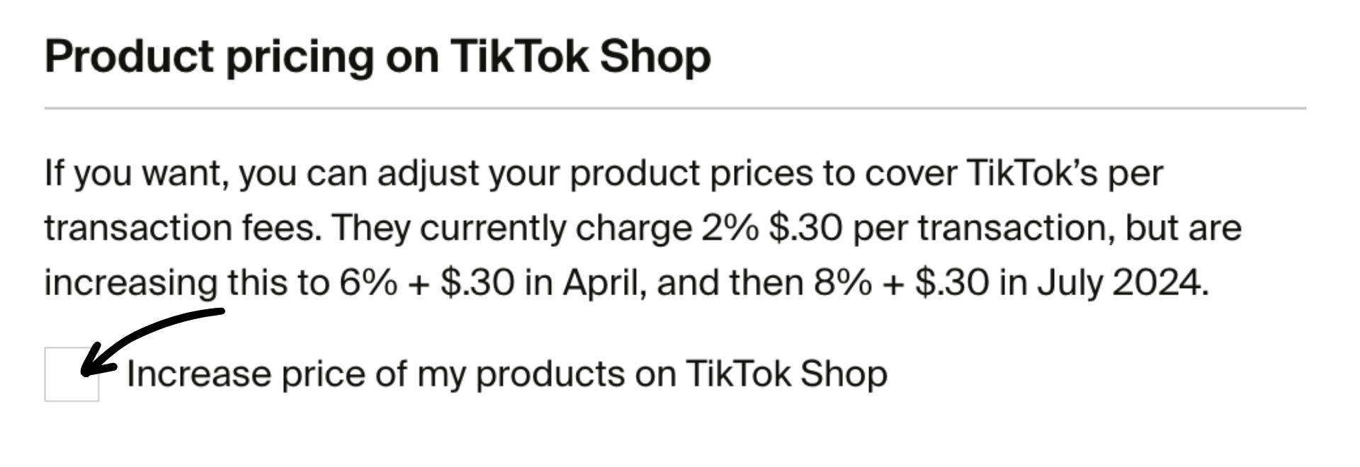 Increase price of my products on TikTok shop.png