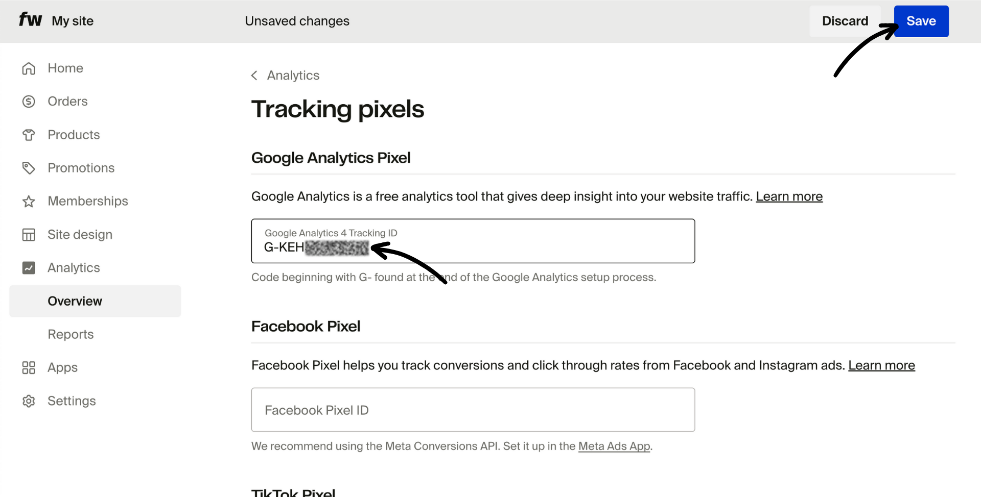 Paste the measurement ID and save.png