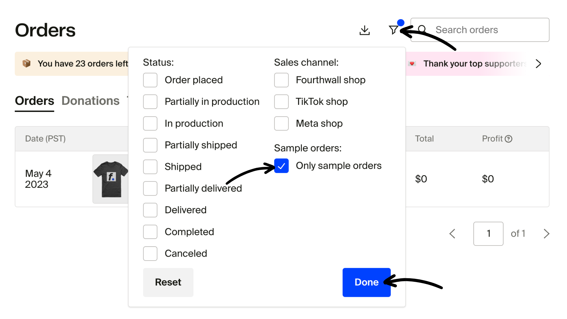 Filter by sample order and click Done.png