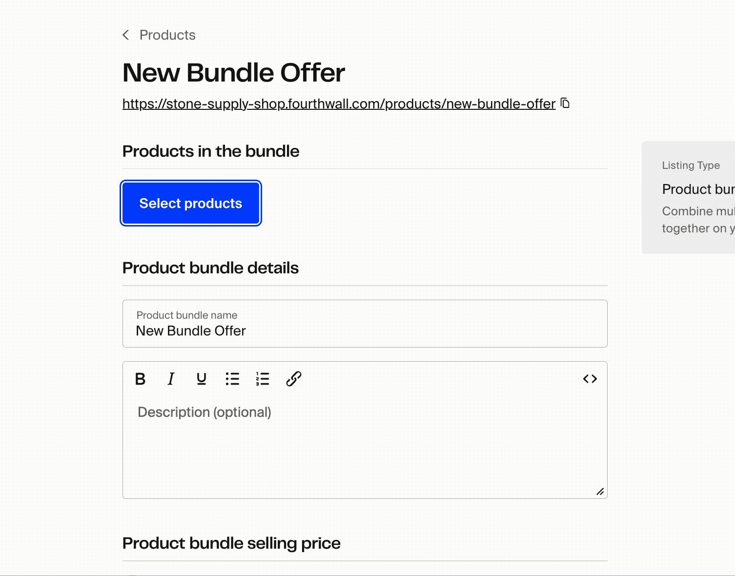 Screen recording showing selecting products