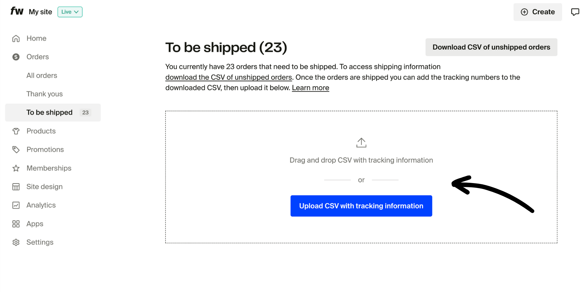 Drop or upload the saved CSV.png